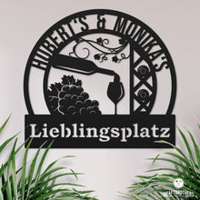 Laden Sie das Bild in den Galerie-Viewer, Barschild - Vino (personalisierbar) Craftbrothers 