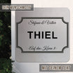 personalisierbares Türschild - Basic im edlen Klassiklook