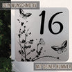 personalisierbares Hausnummernschild - Butterfly