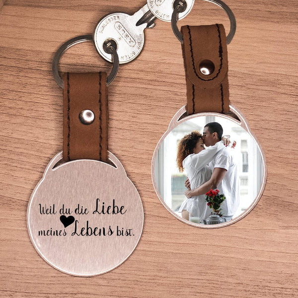 Schlüsselanhänger Mit Herz-Gravur „Ich Liebe Dich“ – Chrom-Optik, Ca. 6,6 X 2,9 Cm, In Geschenkbox