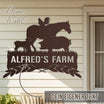 Hofschild - Farmtiere aus edlem Stahl (personalisierbar)