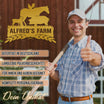 Hofschild - Farmtiere aus edlem Stahl (personalisierbar)