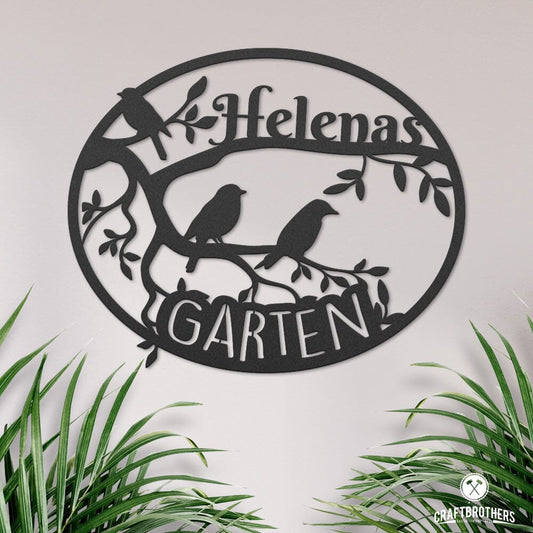 Garten II aus edlem Stahl (personalisierbar) Craftbrothers 