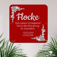 Laden Sie das Bild in den Galerie-Viewer, Gedenktafel - Flocke Craftbrothers 