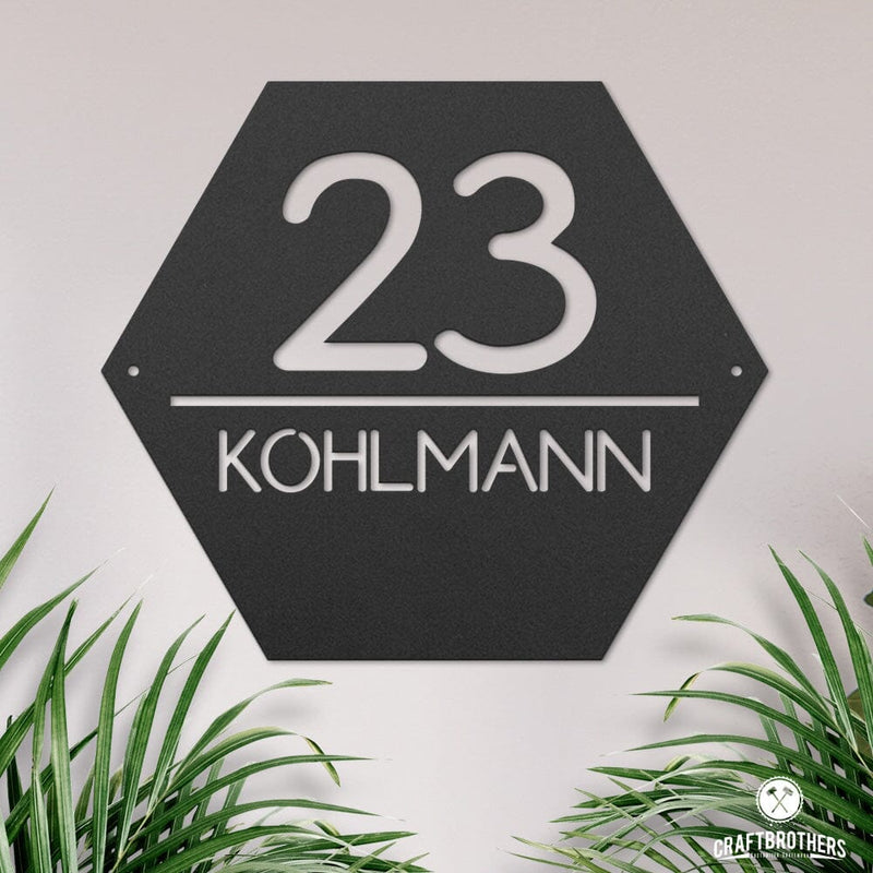 Hausnummernschild 
