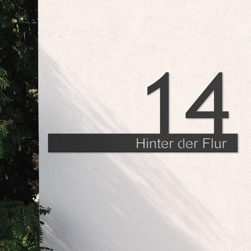 Hausnummernschild 
