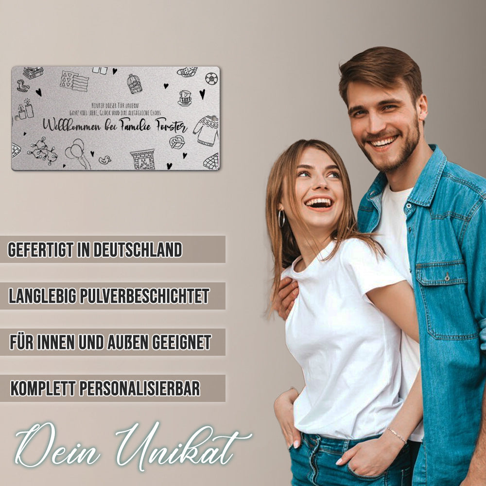 Türschild - Hinter dieser Tür lauern (personalisierbar)