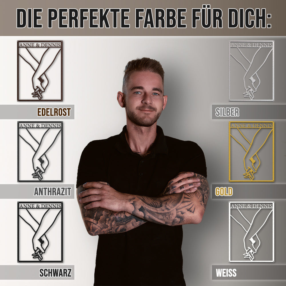 Hochzeitsschild - Hand in Hand