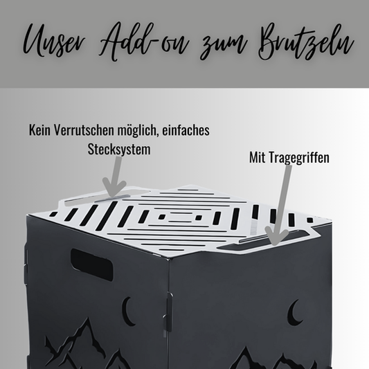Einzel-Grillplatte für  Feuertonne
