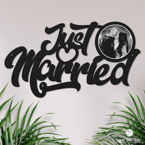 Just Married Schriftzug (personalisierbar) Craftbrothers 