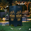 Feuertonne personalisierbar - Köln aus edlem Stahl