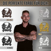 Hofschild - Kuh Pferd Blumenkranz aus edlem Stahl (personalisierbar)