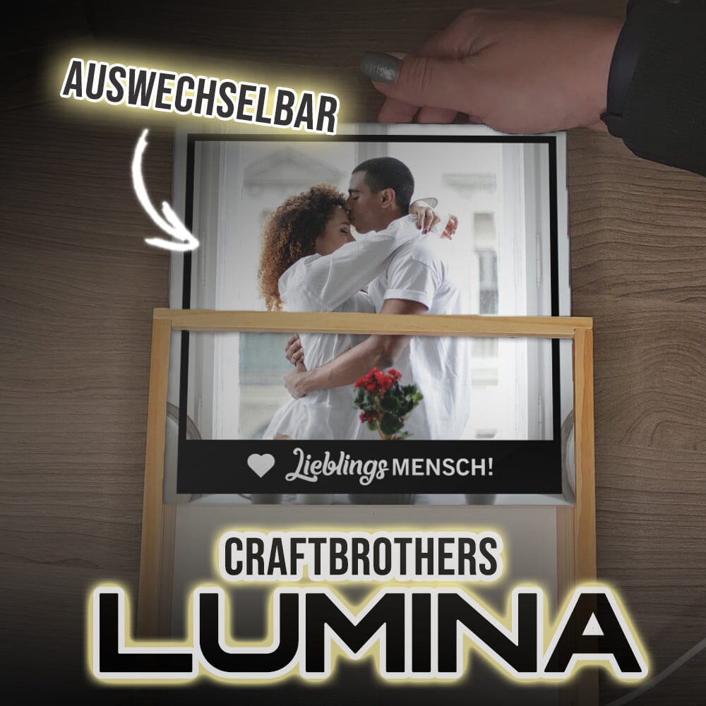 "Craftbrothers Lumina" - Lieblingsmensch Leuchtkasten Craftbrothers 