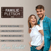 Familien-Türschild Line (personalisierbar)
