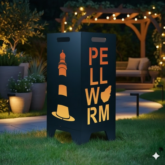 Feuertonne Pellworm aus edlem Stahl