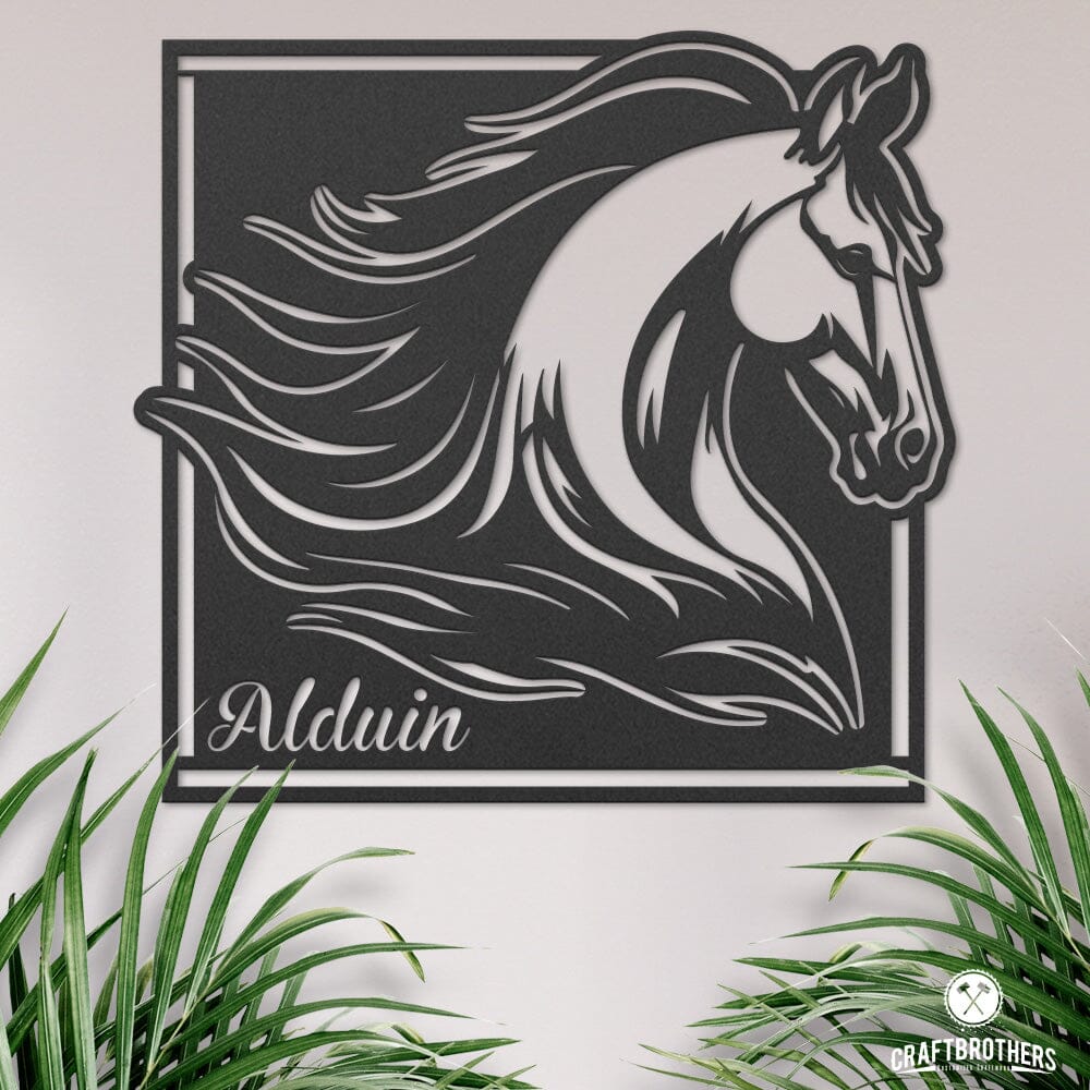 Pferdeschild "Alduin" - personalisierbar Craftbrothers 