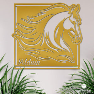 Pferdeschild "Alduin" - personalisierbar Craftbrothers 