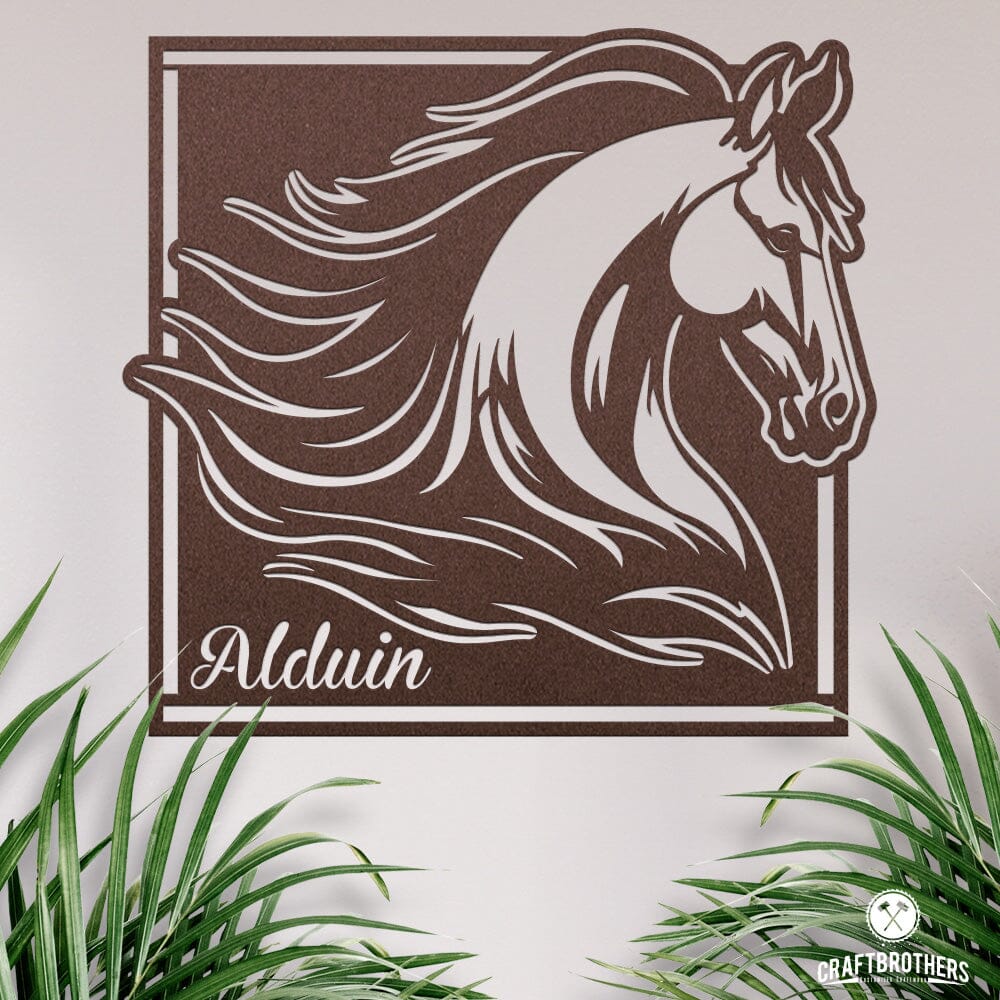 Pferdeschild "Alduin" - personalisierbar Craftbrothers 