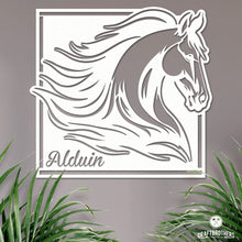 Laden Sie das Bild in den Galerie-Viewer, Pferdeschild &quot;Alduin&quot; - personalisierbar Craftbrothers 