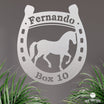 Pferdeschild "Fernando" mit Hufeisen - personalisierbar Craftbrothers 