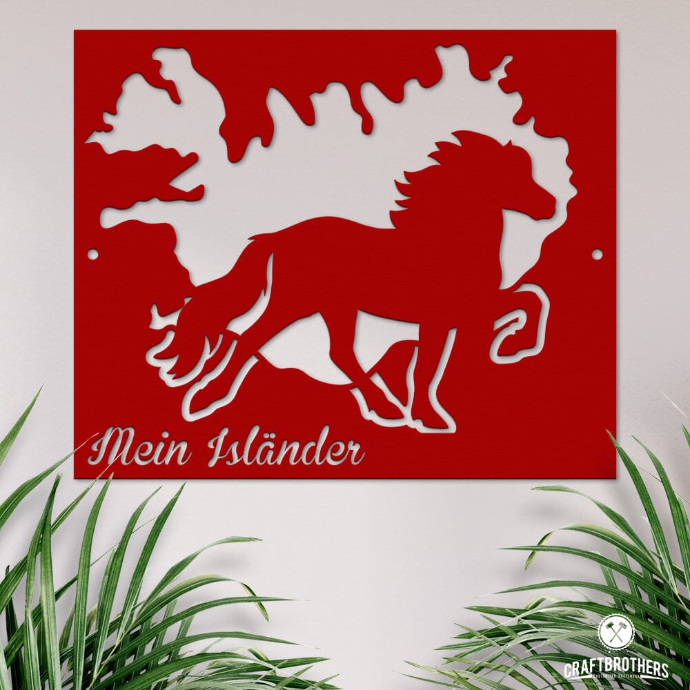 Pferdeschild "Mein Isländer" - personalisierbar Craftbrothers 