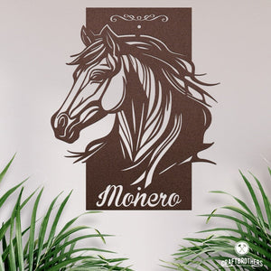 Pferdeschild "Monero" - personalisierbar Craftbrothers 
