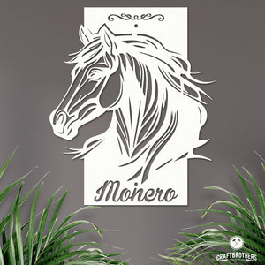 Pferdeschild "Monero" - personalisierbar Craftbrothers 