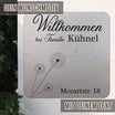 personalisierbares Türschild - Pusteblume