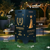 Feuertonne personalisierbar - Hochzeit - Jubiläum Brautpaar aus edlem Stahl