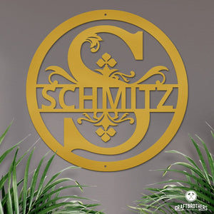 Rund-Monogramm - Classic aus edlem Stahl (personalisierbar) Monogramm Craftbrothers 