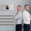 Türschild We are family - Zwei Männer (personalisierbar)