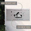 Türschild We are family - Eltern, 2 Töchter (personalisierbar)