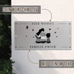 Türschild We are family - Eltern und 1 Sohn (personalisierbar)