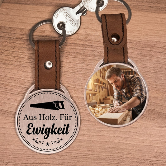 Personalisierter Foto-Schlüsselanhänger "Aus Holz. Für Ewigkeit." Craftbrothers