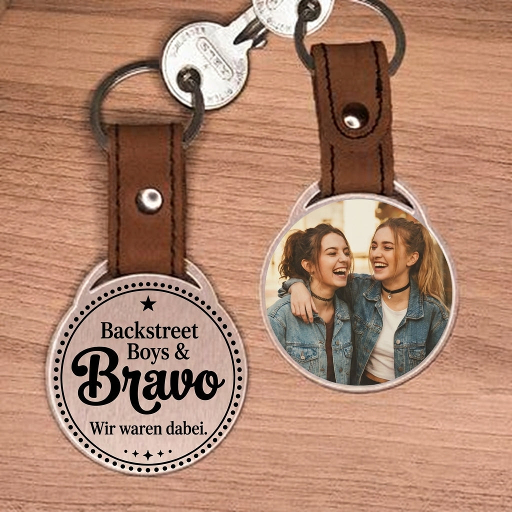 Personalisierter Foto-Schlüsselanhänger "Backstreet Boys & Bravo. Wir waren dabei." Craftbrothers