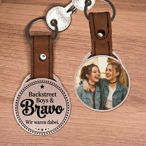 Personalisierter Foto-Schlüsselanhänger "Backstreet Boys & Bravo. Wir waren dabei." Craftbrothers