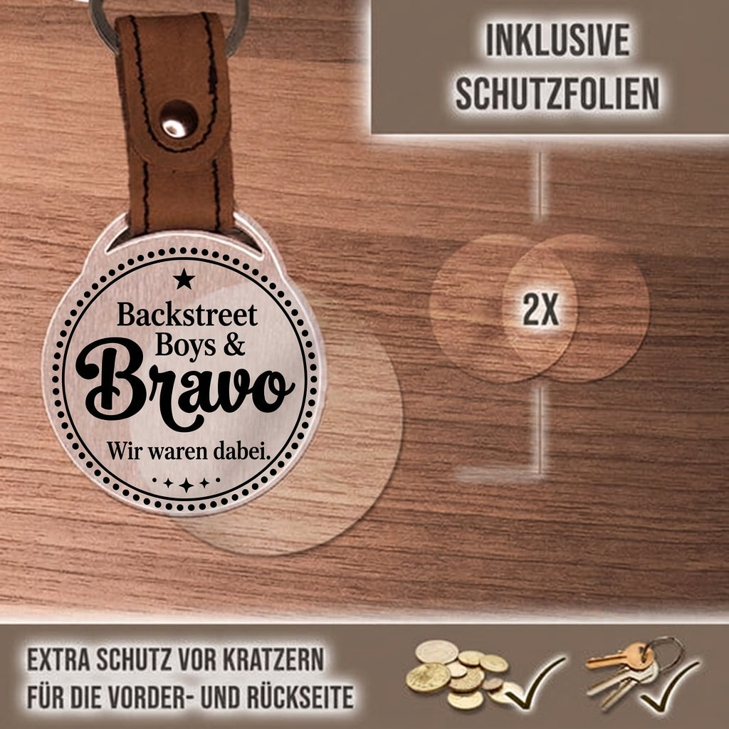 Personalisierter Foto-Schlüsselanhänger "Backstreet Boys & Bravo. Wir waren dabei." Craftbrothers