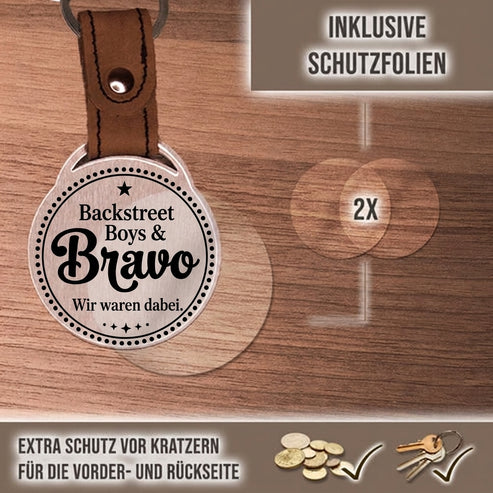 Personalisierter Foto-Schlüsselanhänger "Backstreet Boys & Bravo. Wir waren dabei." Craftbrothers