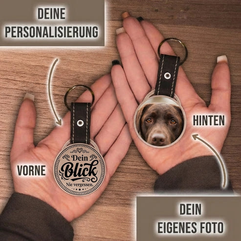 Personalisierter Foto-Schlüsselanhänger "Dein Blick. Nie vergessen." Craftbrothers