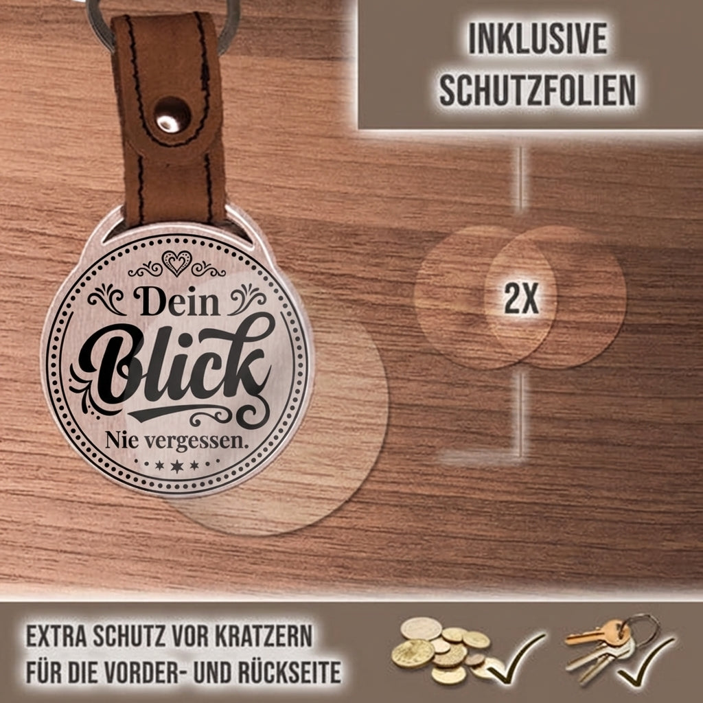 Personalisierter Foto-Schlüsselanhänger "Dein Blick. Nie vergessen." Craftbrothers