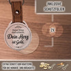 Personalisierter Foto-Schlüsselanhänger "Deine Witze sind schlecht. Dein Herz ist Gold." Craftbrothers