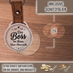Personalisierter Foto-Schlüsselanhänger "Der Boss im Haus. Wenn Mama nickt." Craftbrothers