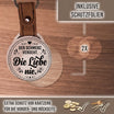 Personalisierter Foto-Schlüsselanhänger "Der Schmerz vergeht. Die Liebe nie." Craftbrothers
