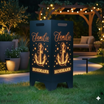Feuertonne personalisierbar - Anker aus edlem Stahl
