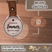 Personalisierter Foto-Schlüsselanhänger "Du wusstest es. Immer. Bevor ich es wusste." Craftbrothers
