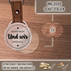 Personalisierter Foto-Schlüsselanhänger "Ein Blick reicht. Und wir wissen alles." Craftbrothers