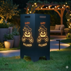 Feuertonne Halloween aus edlem Stahl