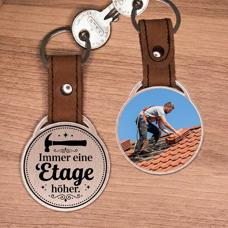 Foto Schlüsselanhänger Geschenk zum Besondere Momente - Immer eine Etage höher.