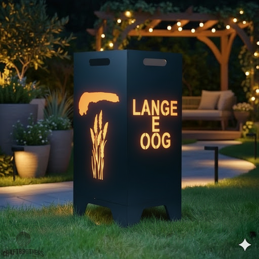 Feuertonne Langeoog aus edlem Stahl