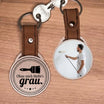 Personalisierter Foto-Schlüsselanhänger "Ohne mich bleibt's grau." Craftbrothers